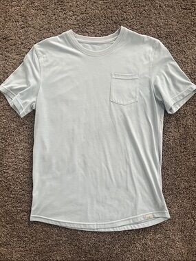 Men's Myles Apparel Light Blue Crewneck Pocket T-Shirt